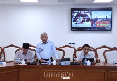 Phó Giám đốc Sở Nông nghiệp và Môi trường Nguyễn Minh Thư phát biểu tại cuộc họp.