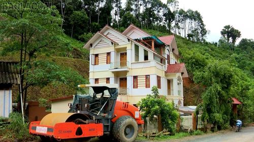 Thôn Thác Tiên, xã Mỏ Vàng ngày càng xuất hiện nhiều ngôi nhà được xây dựng khang trang.