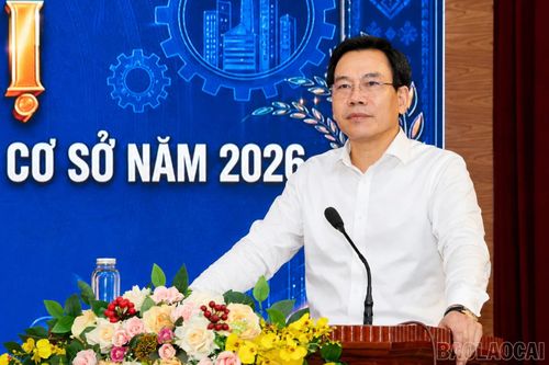 Đồng chí Trưởng Ban Tuyên giáo và Dân vận Tỉnh ủy Dương Đức Huy phát biểu chỉ đạo tại hội nghị.
