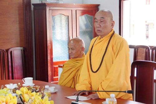 Hòa thượng Thích Thanh Tân, Ủy viên Hội đồng Trị sự Trung ương, Phó Trưởng Ban Thường trực Ban Trị sự Giáo hội Phật giáo tỉnh Lâm Đồng bày tỏ sự cảm ơn sâu sắc tới Đảng ủy, Bộ CHQS tỉnh