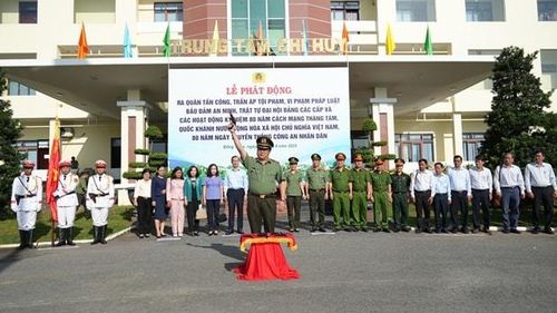 Thiếu tướng Lâm Phước Nguyên phát lệnh ra quân bảo đảm an ninh, trật tự Đại hội Đảng các cấp và các sự kiện chính trị quan trọng