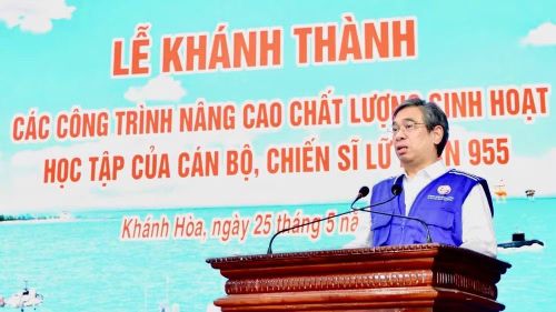 Đồng chí Nguyễn Phước Lộc, Phó Bí thư Thành ủy, Chủ tịch Ủy ban Mặt trận Tổ quốc Việt Nam Thành phố Hồ Chí Minh phát biểu.