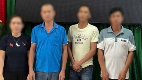 Các đối tượng tại Cơ quan Cảnh sát điều tra Công an thành phố Đồng Nai.