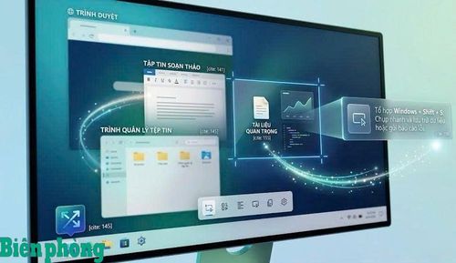 Tổ hợp Windows+Shift+S cho phép chụp một phần màn hình tùy chọn để gửi nhanh báo cáo lỗi hoặc lưu trữ tài liệu. Đồ họa: Thái Bình