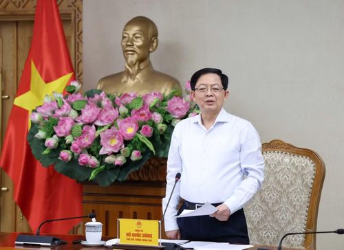 Phó Thủ tướng Hồ Quốc Dũng chủ trì cuộc họp. Ảnh: VGP.