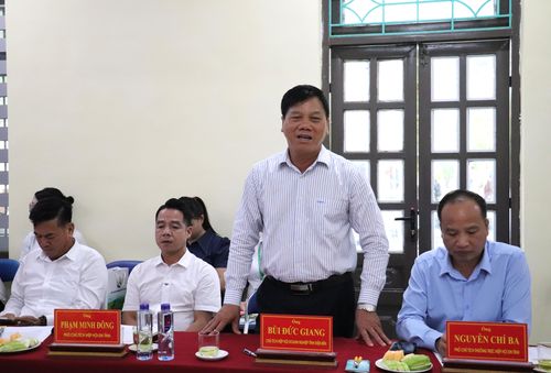 Đại diện Hiệp hội Doanh nghiệp tỉnh phát biểu tại hội nghị.