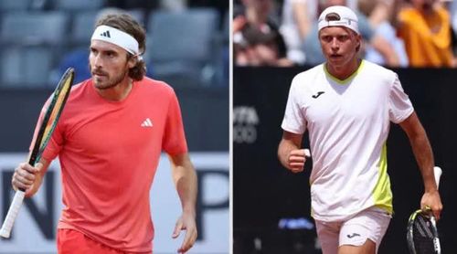 Tsitsipas (bên trái) rất khao khát thể hiện bản thân ở Roland Garros 2026