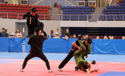 Các tình huống võ thuật ứng dụng được xây dựng sát thực tế chiến đấu của lực lượng Công an.