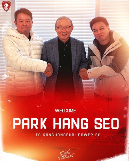 Trang chủ Kanchanabur FC công bố hợp đồng với HLV Park Hang-seo.