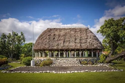 Nhà truyền thống của người Samoa. Ảnh: Dreamstime.