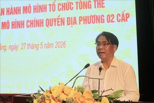 Bí thư Tỉnh ủy Cao Bằng Phan Thăng An phát biểu.