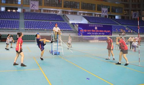  Trận tranh tài ở nội dung đôi nữ. 