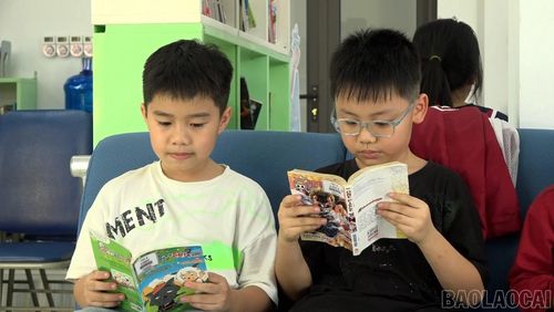  Không gian đọc sách tại thư viện rất thân thiện, khơi dậy niềm đam mê đọc sách cho con trẻ. 
