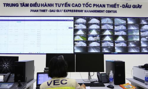 Trung tâm điều hành tuyến cao tốc Phan Thiết - Dầu Giây.