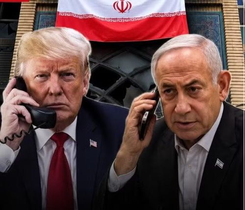 Báo giới Mỹ cho biết Thủ tướng Israel Benjamin Netanyahu và Tổng thống Mỹ Donald Trump đã có cuộc điện đàm căng thẳng về vấn đề Iran. Đồ họa: Inshort.