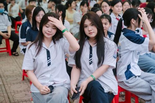 Học sinh Trường Trung học Cơ sở Phúc Diễn (Hà Nội) trong lễ tri ân, sẵn sàng cho hành trình chinh phục kỳ thi vào lớp 10. Ảnh: Trường Trung học Cơ sở Phúc Diễn