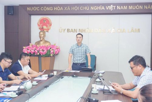 Phó Chủ tịch UBND xã Gia Lâm Mai Ngọc Sơn chủ trì hội nghị