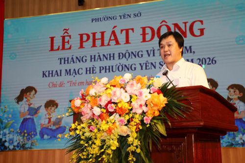 Ông Vũ Tuấn Đạt, Chủ tịch UBND phường Yên Sở. Ảnh: Thái Phương