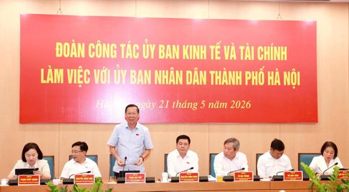 Chủ nhiệm Ủy ban Kinh tế và Tài chính của Quốc hội Phan Văn Mãi phát biểu. Ảnh: Đình Hiệp