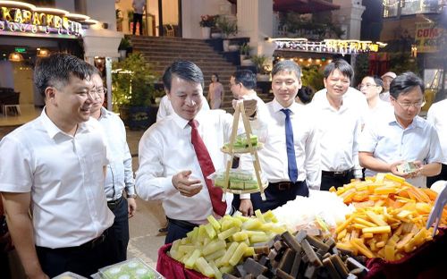 Lãnh đạo tỉnh Phú Thọ tham quan các gian hàng