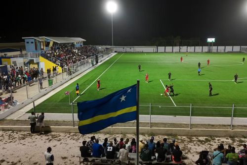 Khán giả theo dõi trận đấu giữa Inter Willemstad và Centro Dominguito tại giải bóng đá vô địch quốc gia Curacao ở Willemstad (Curaçao) ngày 15/5/2026.
