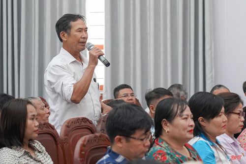 Cử tri Trần Sỹ Đường (xã Đức Thọ) kiến nghị một số nội dung liên quan đến hạ tầng dân sinh.