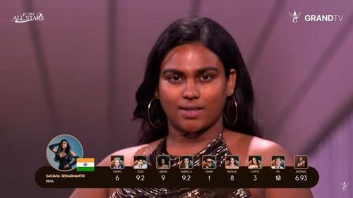 Trong phần thi Bare Face (mặt mộc) ở bán kết 1 của MGI All Stars tối 27/5, đại diện đến từ Ấn Độ nhận điểm 1 từ giám khảo Omar.