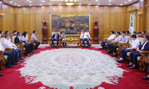 Quang cảnh buổi tiếp.