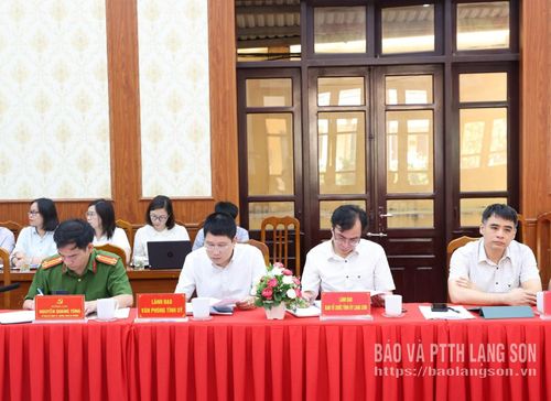 Các đại biểu dự buổi làm việc