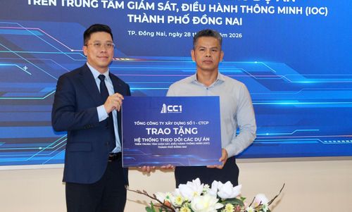 Tổng Công ty xây dựng số 1 - CTCP trao tặng hệ thống.
