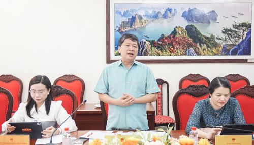 Phó Chủ nhiệm Ủy ban Văn hóa và Xã hội Tạ Văn Hạ chủ trì buổi làm việc