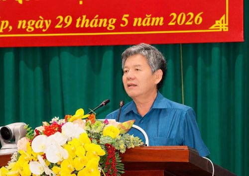 Bí thư Tỉnh ủy, Chủ tịch HĐND tỉnh Đồng Tháp Ngô Chí Cường. Nguồn: ITN