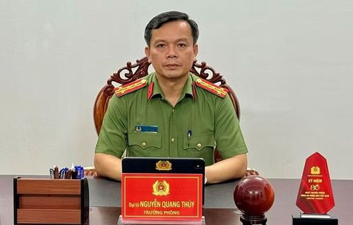 Đại tá Nguyễn Quang Thủy, Trưởng phòng An ninh mạng và phòng, chống tội phạm sử dụng công nghệ cao.