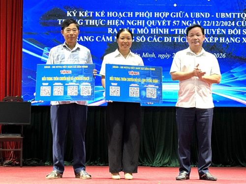 Ra mắt mô hình “Thôn chuyển đổi số” tại thôn La Thạch và Cụm 2 khu vực Thọ Xuân. Ảnh: Kiều Thoan Thu