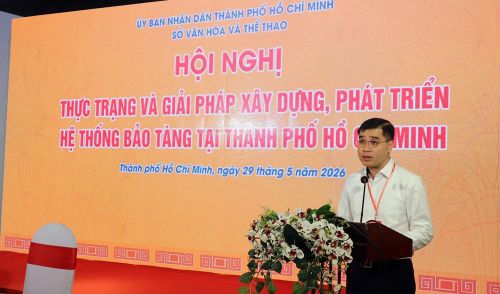 Phó Cục trưởng Cục Di sản văn hóa (Bộ VHTTDL) Phạm Định Phong phát biểu chỉ đạo tại hội nghị