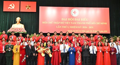  Ra mắt Ban Chấp hành Hội Chữ thập đỏ Việt Nam TPHCM, nhiệm kỳ 2026-2031. Ảnh: VIỆT DŨNG 