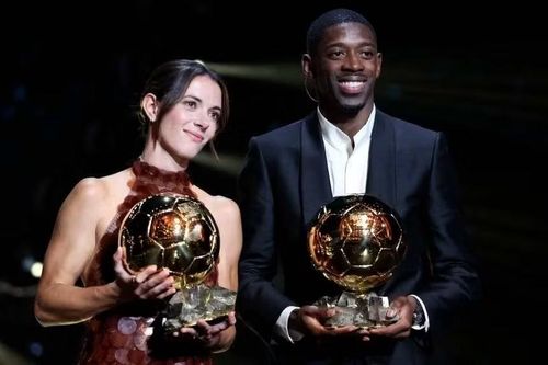 Tiền đạo Ousmane Dembele (nam) và tiền vệ Aitana Bonmati (nữ) đoạt Quả bóng Vàng 2025.