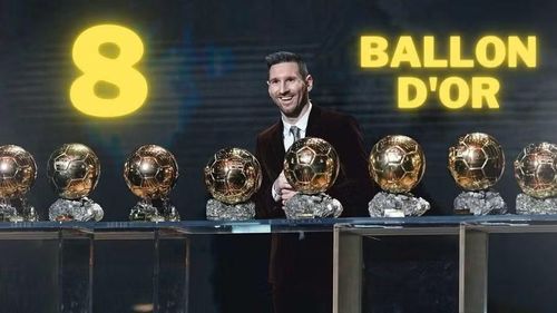 Siêu sao Messi đang giữ kỷ lục với 8 lần đoạt Quả bóng Vàng.