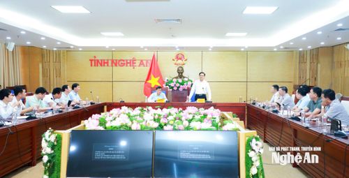 Quang cảnh cuộc làm việc. Ảnh: Thành Duy