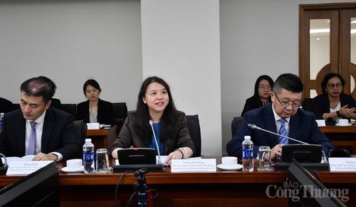 Đại biểu hai nước thảo luận tại hội nghị. Ảnh: Thanh Minh.
