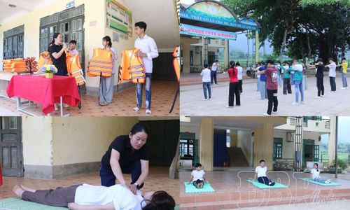 Chính quyền địa phương phối hợp với nhà trường tổ chức các lớp hướng dẫn kỹ năng bơi, xử lý tình huống khi bị đuối nước cho học sinh.