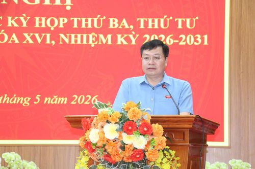Đồng chí Lê Thanh Hải – Trưởng Ban pháp chế HĐND tỉnh phát biểu tại hội nghị.
