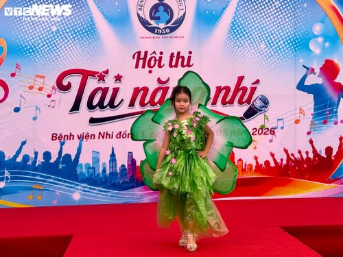 Phần thi tài năng do chính bệnh nhi đang điều trị tại bệnh viện thể hiện.