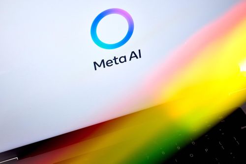  Biểu tượng của Meta AI. Ảnh: Bloomberg. 