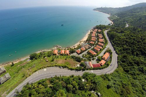 Bán đảo Sơn Trà nhìn từ trên cao. Ảnh: Lê Hiếu, Mạnh Thắng.