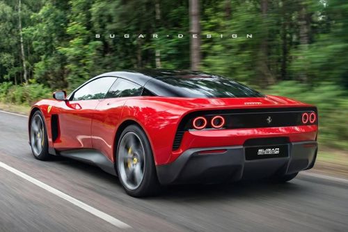Cụm đèn hậu dạng panel vẫn được giữ nguyên, tuy nhiên phần đuôi xe thiết kế "floating" (nổi) mạnh mẽ hơn với nhiều đường gân dập nổi, khuếch tán gió sau đặt cao giúp phiên bản mới của Ferrari Luce được lòng những người yêu xe.