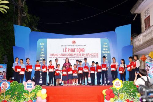 Lễ phát động Tháng hành động vì trẻ em năm 2026 được tổ chức trong khuôn khổ ngày hội.