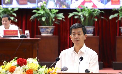 Bí thư Thành ủy Cần Thơ - Lê Quang Tùng phát biểu.