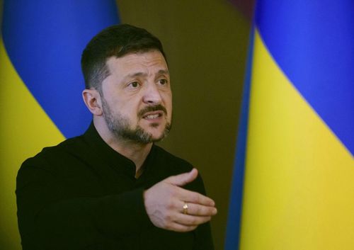 Tổng thống Ukraine Volodymyr Zelensky. Ảnh: Kyodo/TTXVN