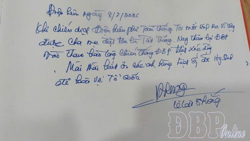 Những dòng lưu bút trong Bảo tàng Chiến thắng Điện Biên Phủ.